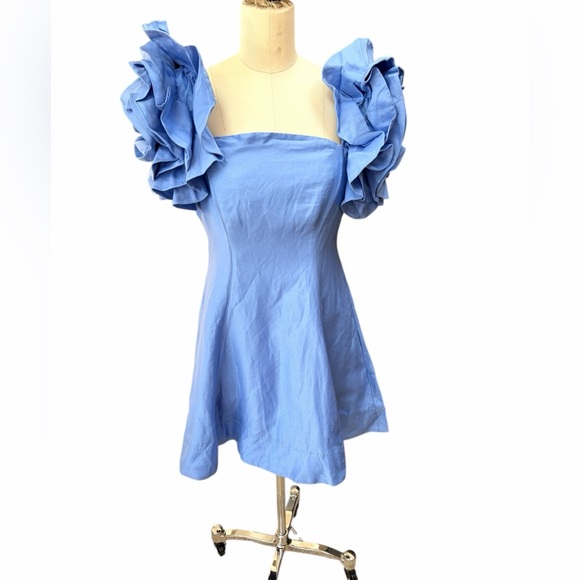 AJE.‎ TWYLA MINI DRESS Blue size 10 - Picture 4 of 11